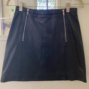 Maje leather skirt